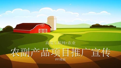 高端互联网农业农副产品项目品牌推广投资宣传ppt模板